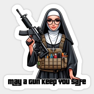 Gun Bless You Sticker